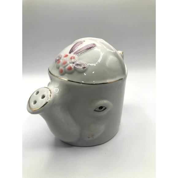 Ceramic Elephant‎ Hand-Painted Sprinkler Pitcher - Picture 1 of 11